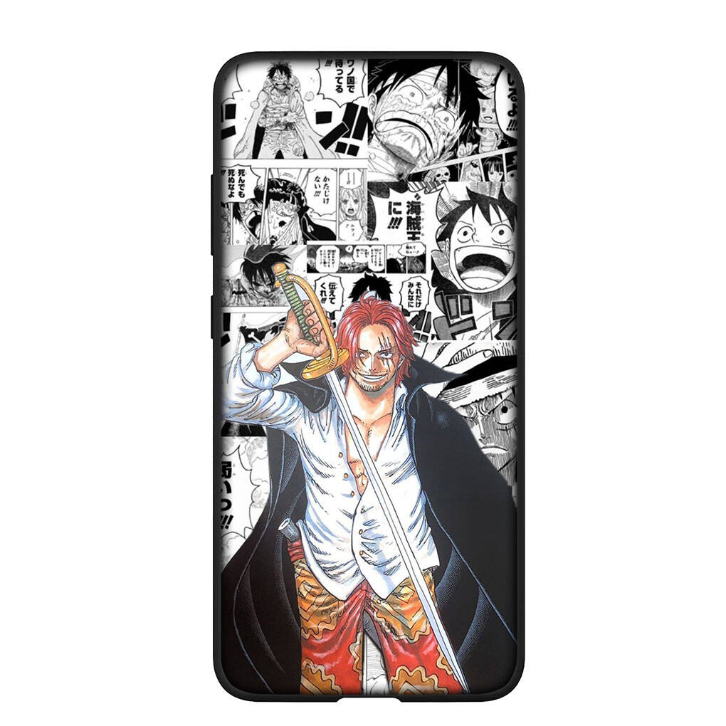 Phone Case for iPhone 17 15 16 Plus Redmi Note 14 12 11 13 Pro Max Huawei P30 P20 Lite OPPO A60 A40 A80 A38 A54 Shanks One Pieces Luffy Red Hair Cover