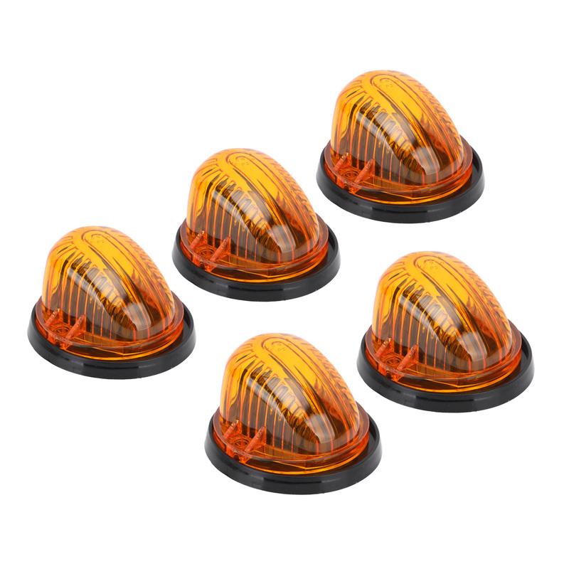 Top Clearance Running Light Waterproof 12V Amber Lens Cab Marker Light Fit Enhanced Visibility for Yacht for RV
