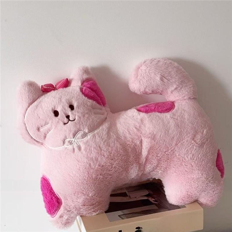Pillow Cat Plush Animal Doll Cartoon Decoration Living Room Sofa Seat Cushion