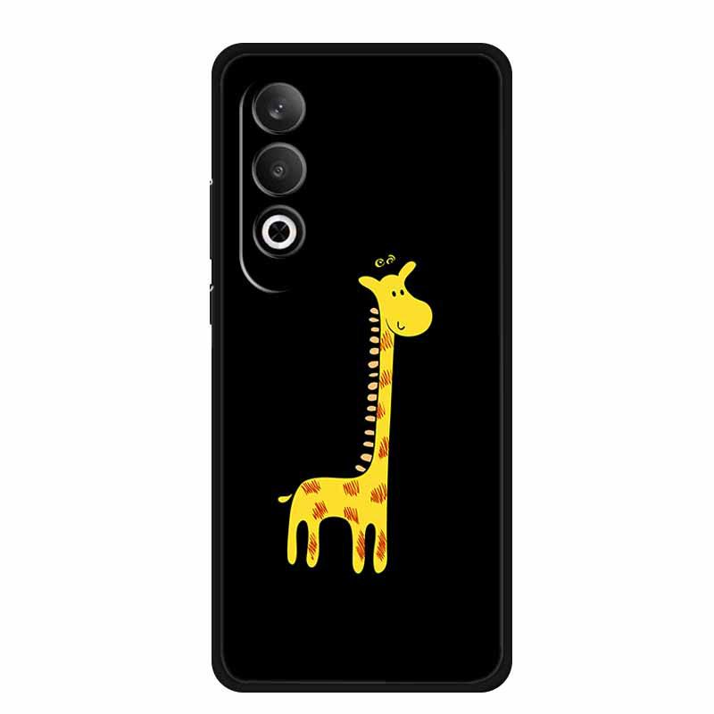 TPU чехол для телефона с рисунком животных и букв для Nord CE 4/OPPO K12 5G