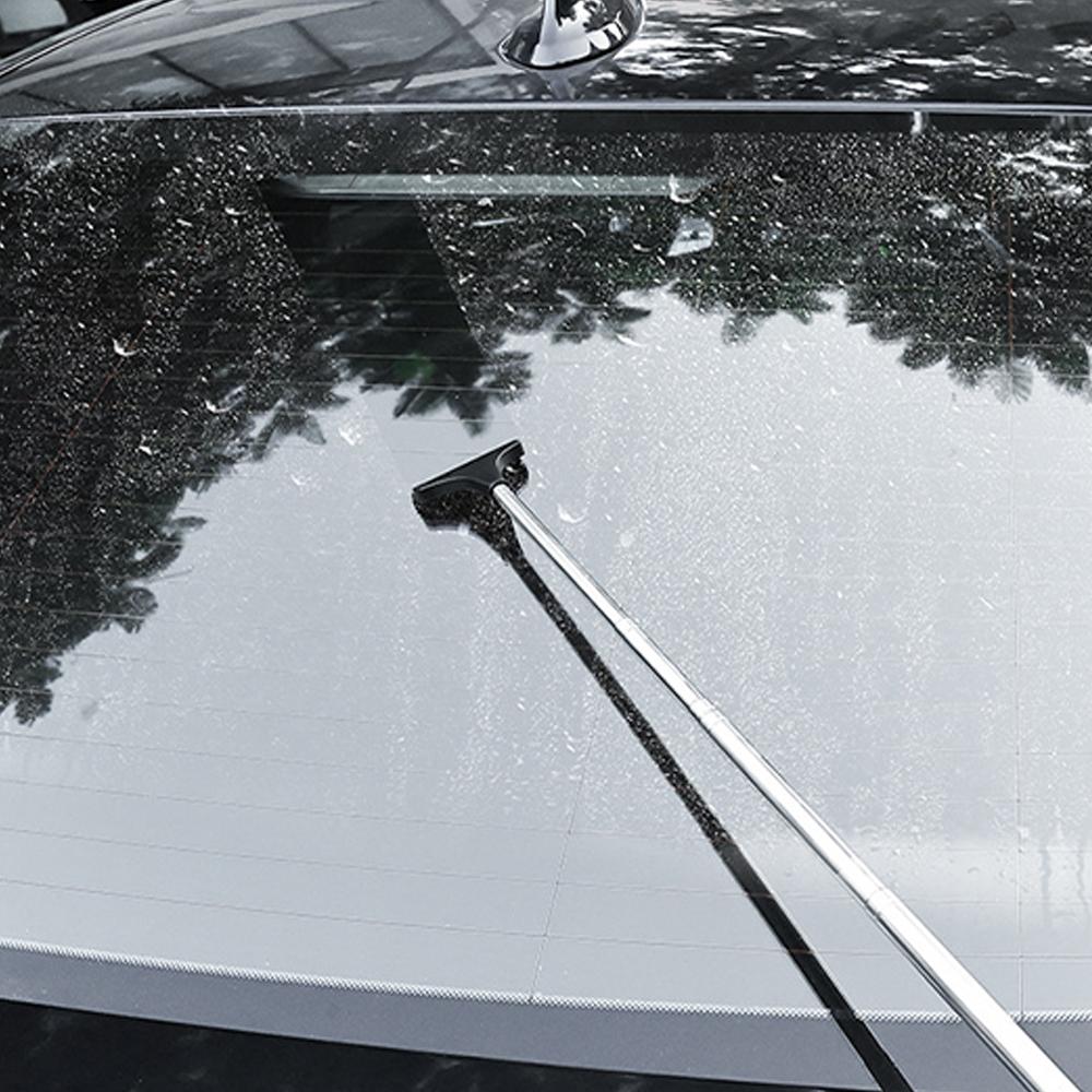 Multifunctional Car Scraper Window Wiper Extendable Glass Brush Squeegee for Car Windshield Rearview Mirror Cleaning Tools