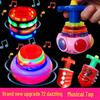 Children's Musical Gyro Light-Up Spinner Toy: Colorful Flashing Fingertip Delight for Boys and Girls