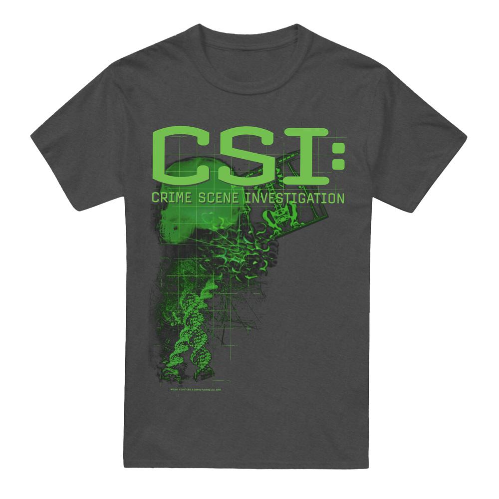 Футболка унисекс для взрослых с доказательствами CSI