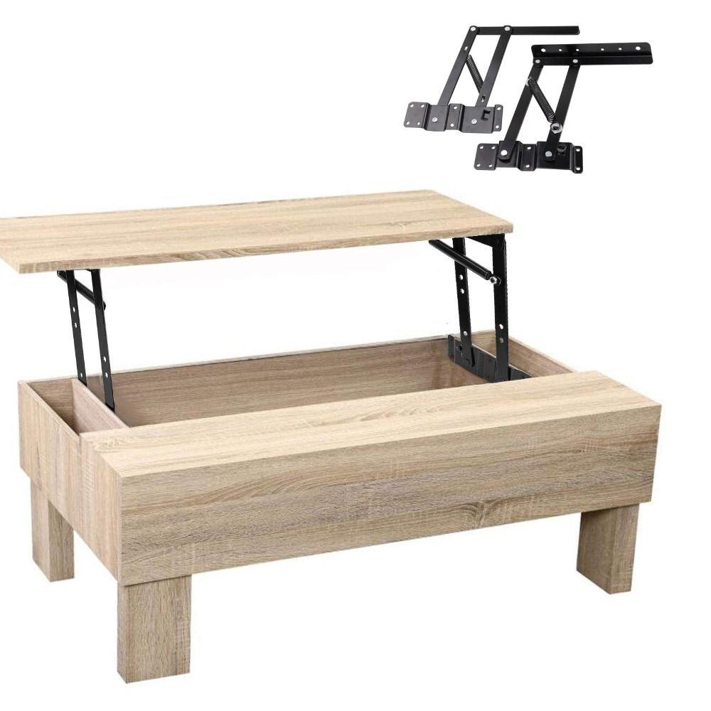 1 пара металлических гидравлических петель, практичные подъемники для крышек столов, фурнитура, петли для чайного журнального столика