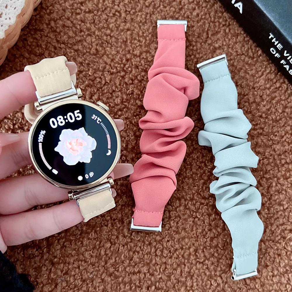 20/22mm Scrunchie Elastic Stretchy Band Strap for Samsung Galaxy Watch 7 /6/5/4 40&44mm/Classic 6 43&47mm/Watch 5 Pro/ Venu 3S 2S 2