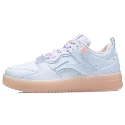 Кроссовки женские Li Ning Mici Pro Wrap теплые нескользящие низкие для скейтбординга белые AGCR314-1