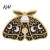 Moth Clothing Accessory Vintage Enamel Brooch, Cartoon Insect Alloy Lapel Pin, Men Jewelry Women Accessories for Suit Dress Coat Scarf Retro