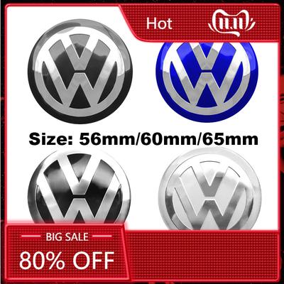 Для VOLKSWAGEN VW 4 шт. 56/60/65 мм Наклейки на центральные колпачки колес автомобиля Volkswagen Колпачок ступицы Для VW R Golf Touran Octavia Motion GTI Pol
