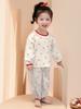 2025 Spring & Autumn Girls' Long-Sleeve Cotton Pajama Set