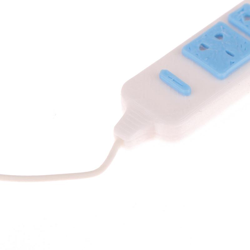 1 шт. Бытовая техника Аксессуары 1/12 Кукольный домик Розетка с кабелем Модель Кукольный домик Украшения Детские ролевые игры Игрушки