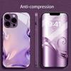 Стильный металлический фиолетовый жидкий для чехла iphone для чехла iphone 17 Модный чехол fundas Стекло для iPhone 17 16 15 14 13 pm Pro Plus