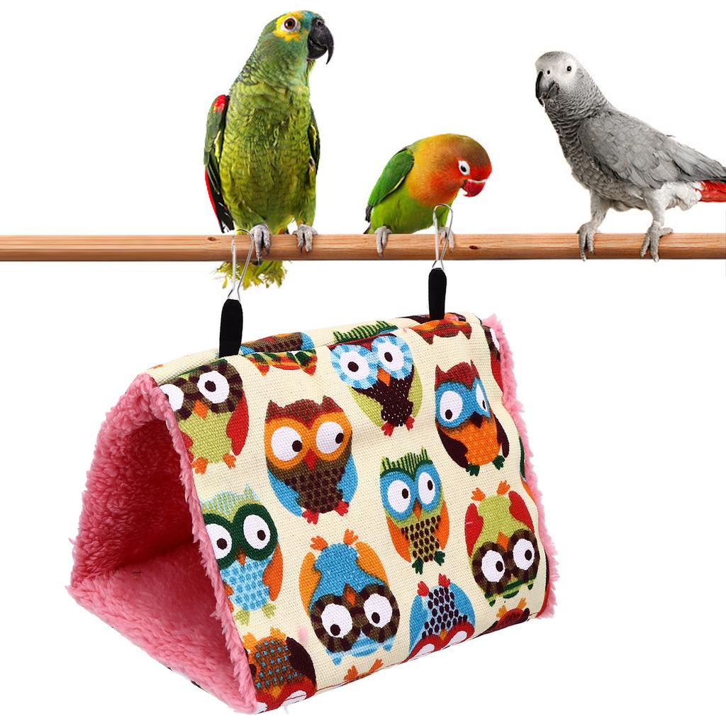 Гамак для попугая, птичье гнездо, треугольная палатка, теплая и удобная треугольная клетка для птиц, гнездо