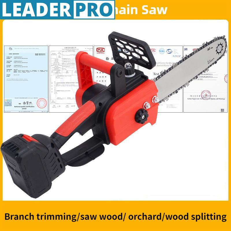 12-дюймовая бесщеточная электрическая цепная пила, ручная портативная пила для обрезки веток, аккумуляторный бытовой электроинструмент для деревообработки