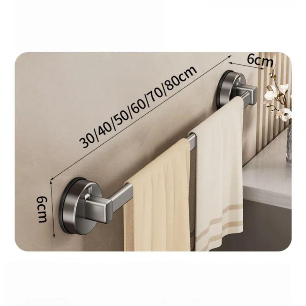 Wall-mounted Towel Rack Suction Cup Towel Hanging Holder New Bath Towel Storage Rack Bathroom