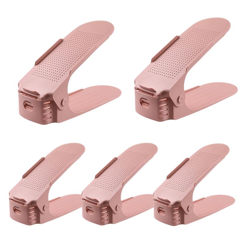 Xiaomi Mijia 5-10 шт. регулируемая полка для обуви, двойная полка, держатель для обуви, экономия места, органайзер для хранения обуви, отделения для обуви для организации гардероба