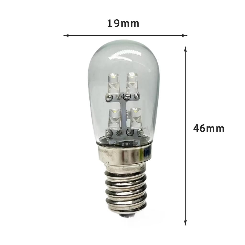 2PCS E12 LED Light Bulbs 0.5W Refrigerators 3000k-6500k Indicator Appliance Luminaire Lighting Lights 220V Lamp Corn Home