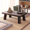 Solid Wood Low Table for Bedroom, Bay Window, and Balcony - Perfect for Floor Seating or As a Coffee, Side, or Study Table.