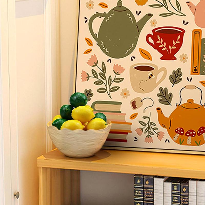 WTEMPO Двухцветные прочные искусственные лимоны, украшения, искусственные лимоны, искусственные фрукты, украшения для кухни, вечеринки, рождественский декор, реквизит для фотосъемки