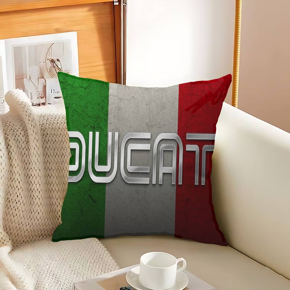 D-Ducati Логотип Мотоцикла Наволочка Дюймы Декор в деревенском стиле Домашние Декоративные Подушки для Дивана