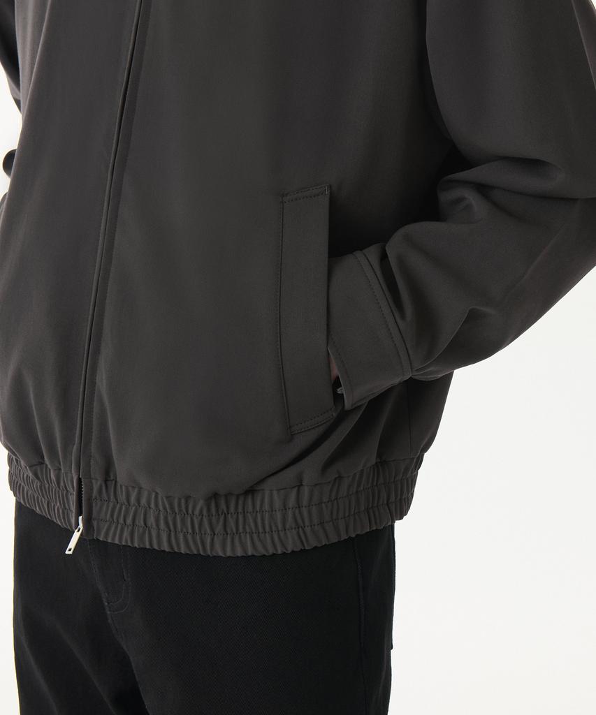 Musinsa Standard High-Neck Minimal Blouson Jacket [Gunmetal]