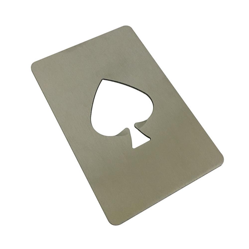 Poker Ace of Spades Beer Opener,Stainless Steel Playing Card Bottle Opener,Mini Wallet Openers Bar Cooking Tools