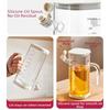 Heat-resistant Glass Oil Bottle Large-capacity Spice Container Cooking Oil Pot  Condiment Storage
