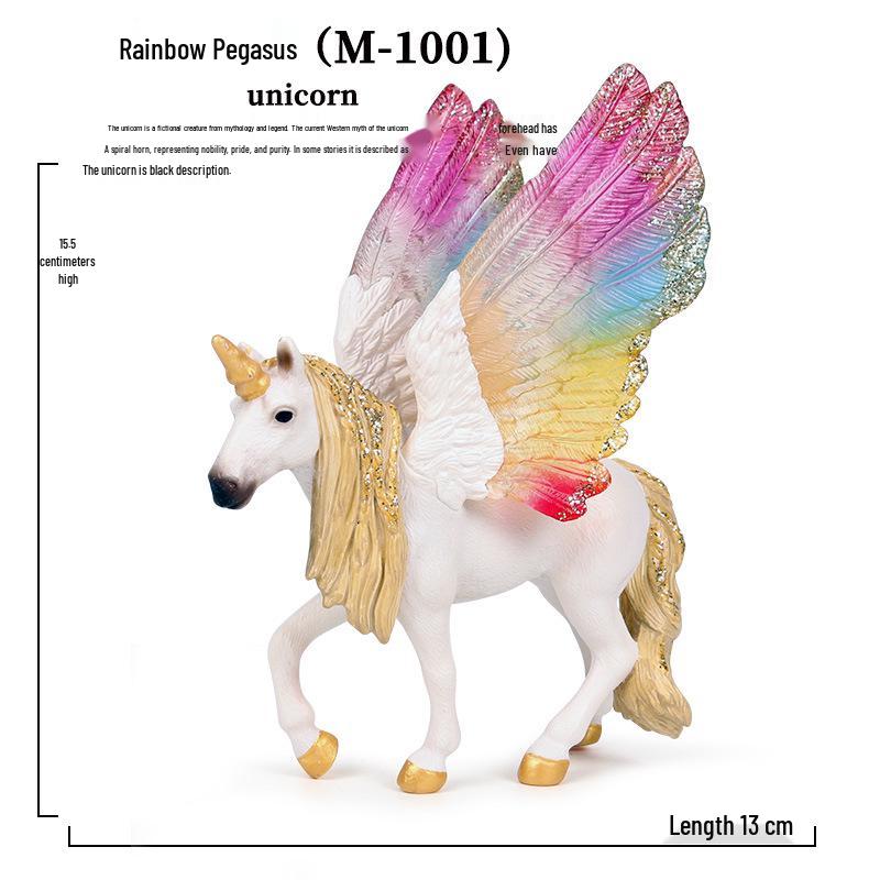 European Mythology Legend Pegasus Unicorn Toy Model for Kids