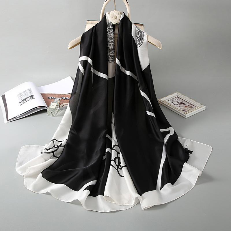 Новинка, четыре сезона, в наличии, новый шелковый большой размер, тонкая верхняя одежда, шарф для защиты шеи, солнцезащитный крем, теплое пляжное полотенце для женщин