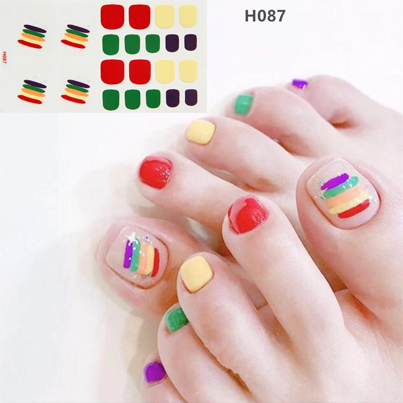 Summer New Toenail Film Nail Art Foot Paste Process Crystal Nail Oil Film Toenail Discount Goods