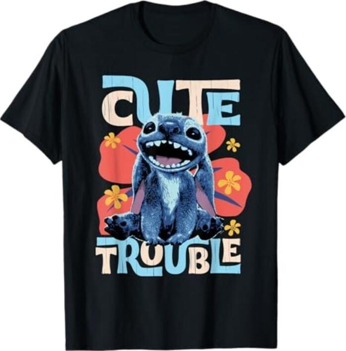 Disney Lilo & Stitch Live-Action Movie Cute Trouble Stitch T-Shirt