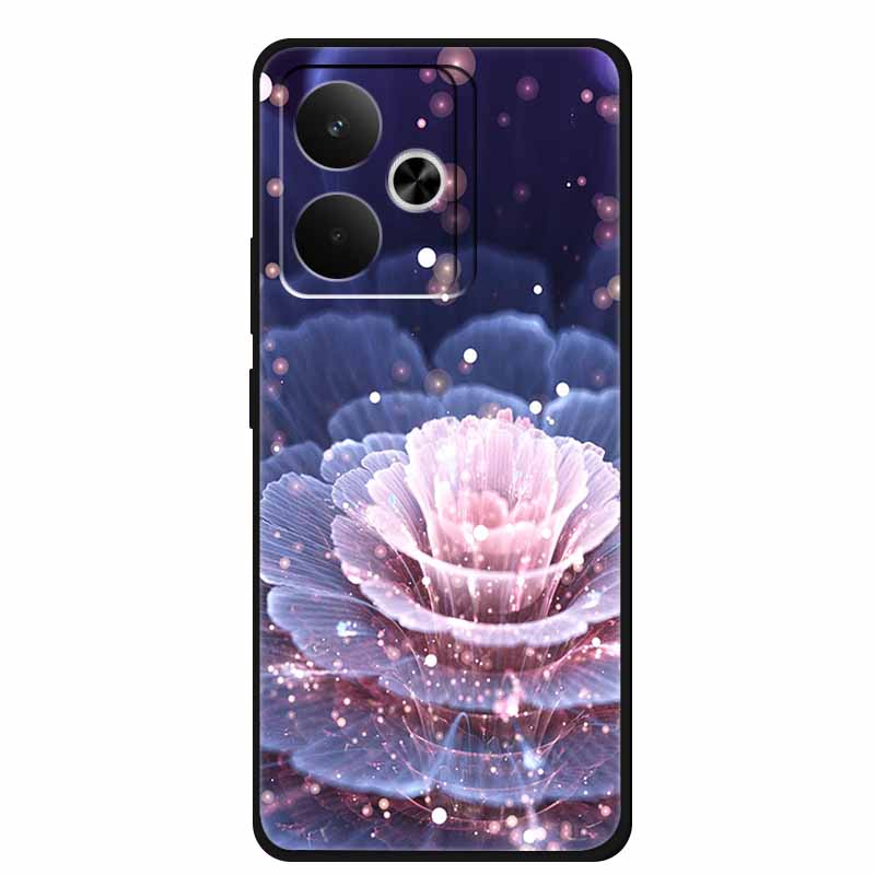 Для телефона Realme GT 7 T 7T Чехол Модные Фото Черный Силикон Мягкая Задняя Крышка Чехол Для Realme GT 7T GT7 7 T Чехол GT7T Coque Capa