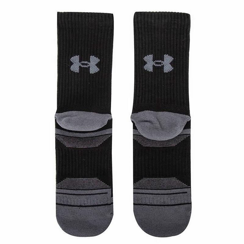 Under Armour Унисекс носки для тренировок средней длины, упаковка 3 пары