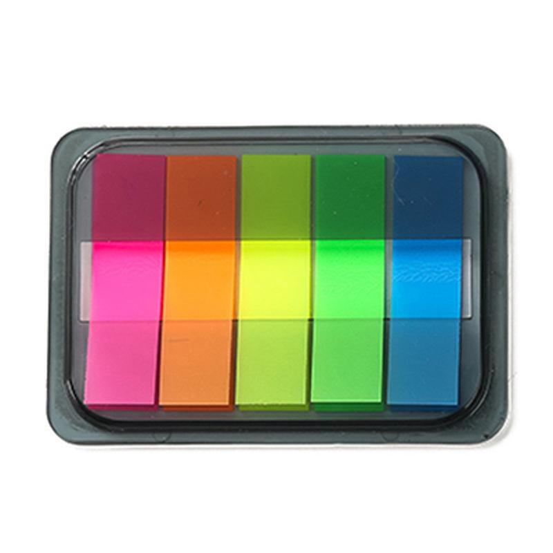 Красочные флуоресцентные стикеры из ПЭТ-материала - Индекс закладок для студентов и офисов