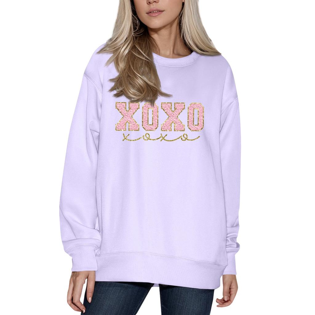 Женский модный принтованный свитер с длинным рукавом и круглым вырезом