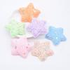 12Pcs 48mm Glitter Padded Star Appliques for DIY Clothes Hat Shoes Sewing Patches Handmade Headwear Clips Bow Decor Accessories