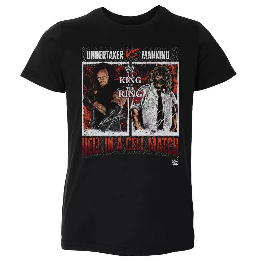 Мужские и женские футболки с коротким рукавом с принтом WrestleMania WWE, летние футболки из высококачественного хлопка
