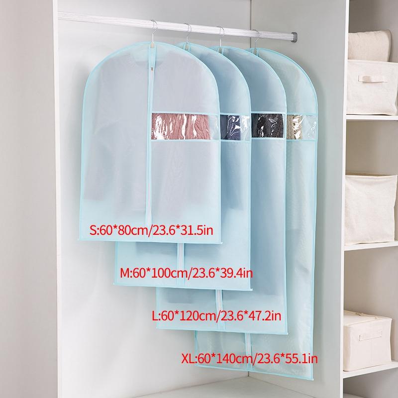 Dustproof Clothing Covers Damp-proof Garment Bags Clothes Dust Cover Suit Dress Protector Dressing Room Hanging Closet Organizer