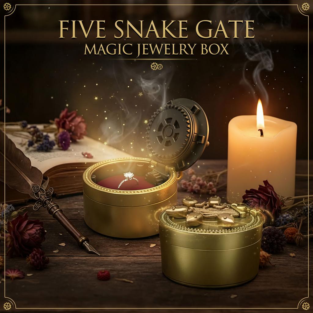 Valentines Day Gift Mechanical Mystery Box Romantic Surprise Jewelry Case Gear Driven Kinetic Ring Box Secret Locket Vault