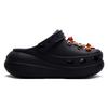 Crocs Сабо Crush Желейная медуза Appleland из ЭВА Сладкая и крутая личность Дырочные туфли Унисекс Черный и красный