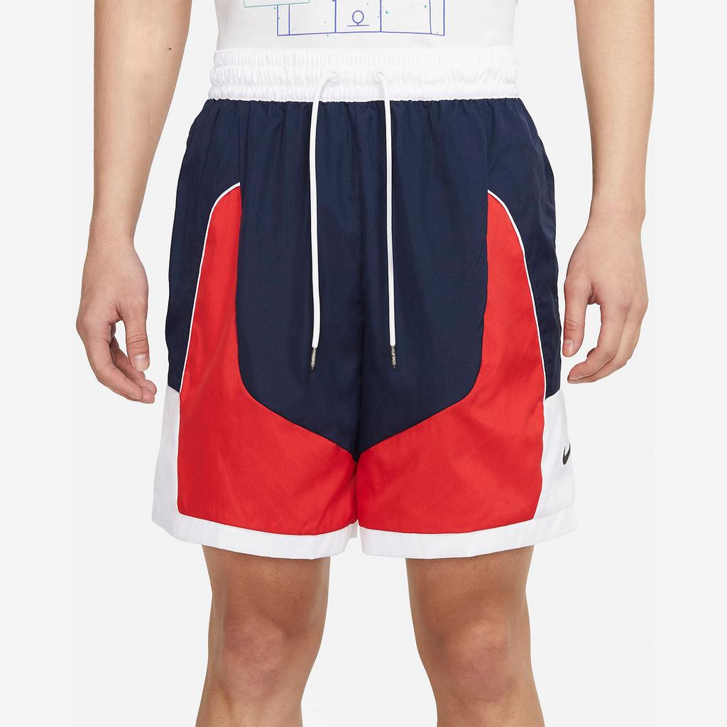 Nike Throwback Woven Drawstring Loose Basketball Shorts Men Bottoms Red CV1863-419