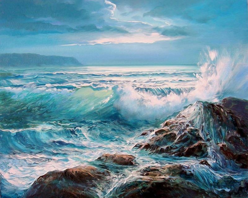 Полный квадратный круглый алмаз вышивка океан северное сияние снег пейзаж вышивка крестом алмазная живопись животное полный квадрат Новое поступление украшение дома