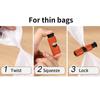 10pcs Plastic Squeeze and Lock Bread Bag Clips Fresh-Keeping Keeping Clamp Storage Food Snack Snack Seal Bread Bag Closures