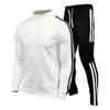 Men's Cardigan Stand Up Collar Sports Suit, Youth Sportswear, Casual Slim Fit, Running Sports Two-piece Set
