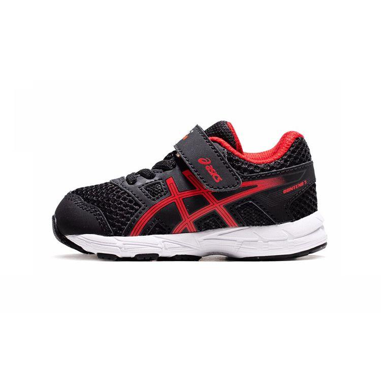 Asics Gel-Contend 5 Comfortable Versatile Durable Low-Top Walking Shoes Baby Shoes Black Red 1014A112-001