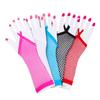 Party Girl Solid Performance Dance Mesh Fishnet перчатки Перчатки без пальцев Длинные перчатки Кружевные варежки