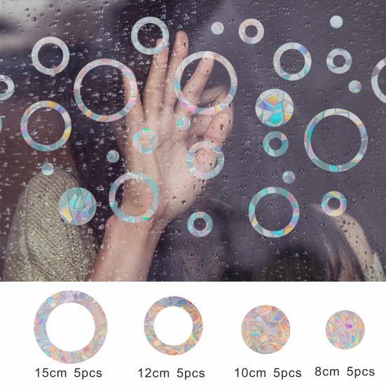 Наклейка на окно с призмой, радужная наклейка для предупреждения столкновений с птицами, съемный ловец солнца, электростатическое стекло, наклейка для дома