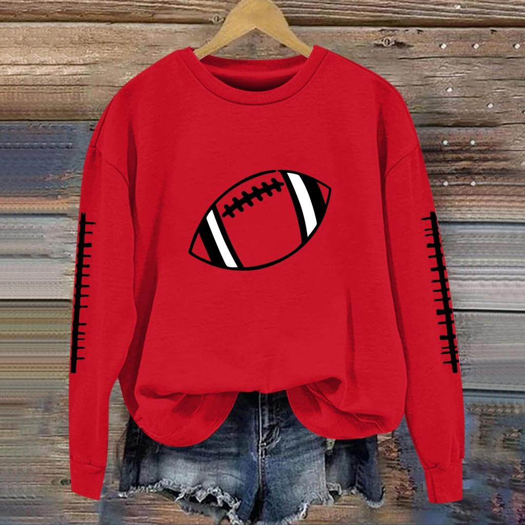 Женский модный и повседневный пуловер с длинными рукавами, принтом и круглым вырезом, спортивный топ-свитшот