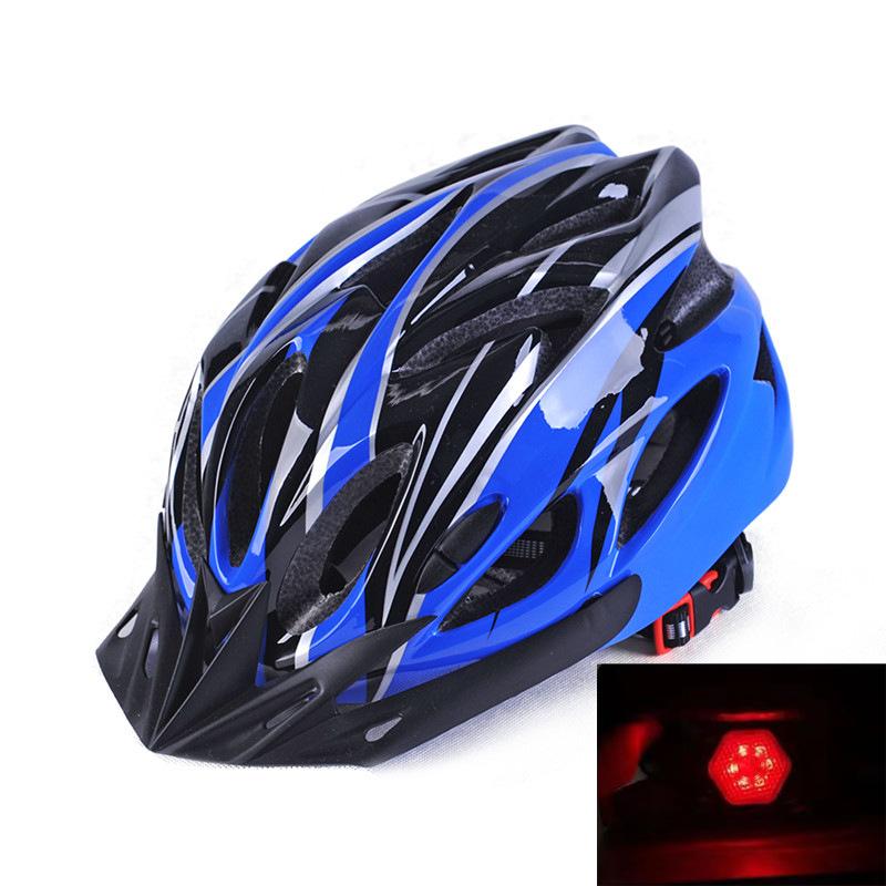 Велосипедный шлем с интегрированной формовкой и задним фонарем Велосипедный шлем для езды на горном велосипеде Защитный шлем для вождения