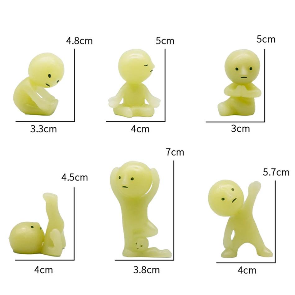 Yoga Bedroom series Surprise Gift blind box action figures multiple doll green noctilucent mysterious decoration model for toy