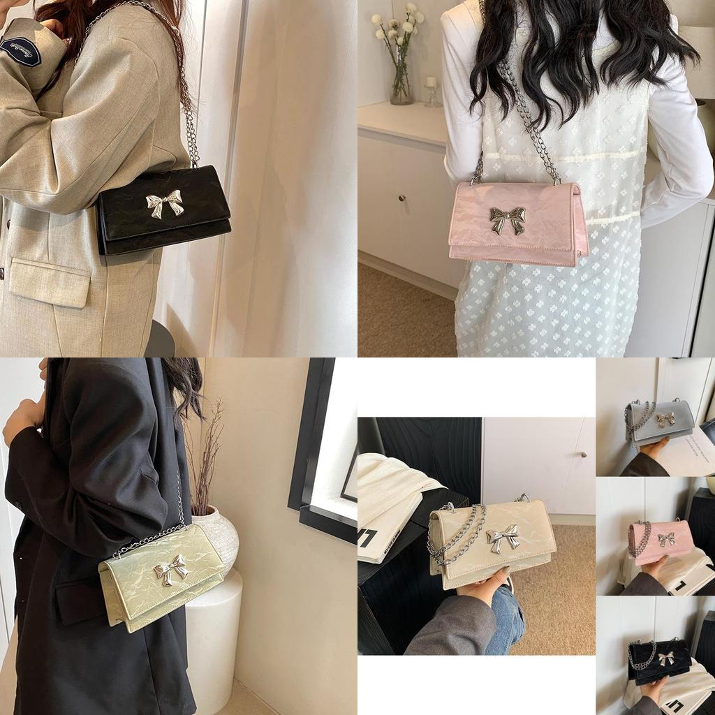 Chic Street Style Chain Shoulder Bag Fashion Trendy Small Square Bag For Women